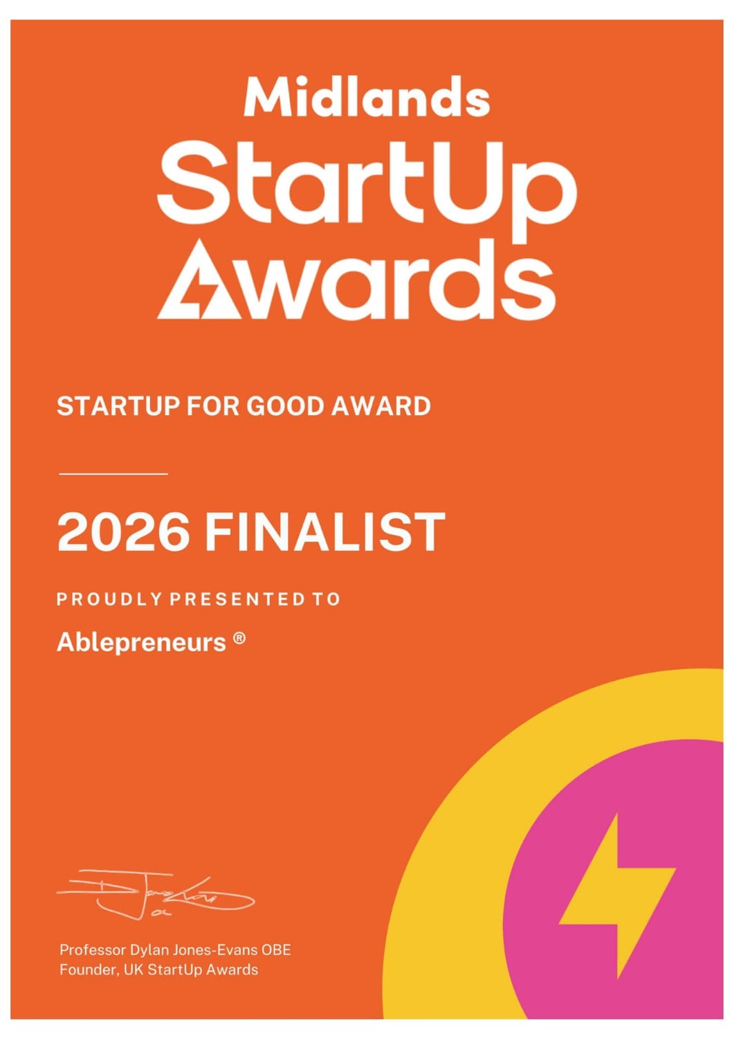 Midlands STartup Awards, 2026 Finalist