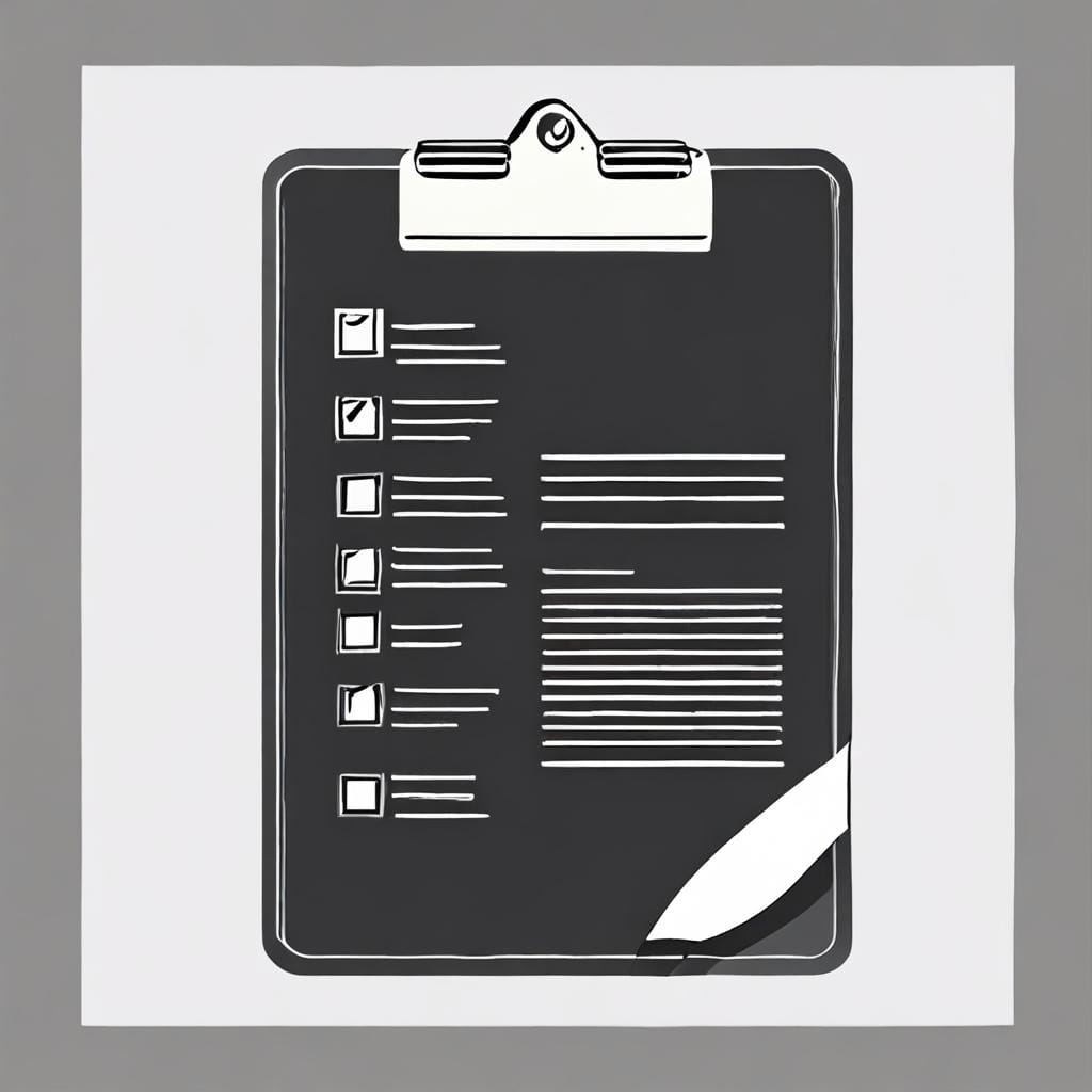 clipboard checklist