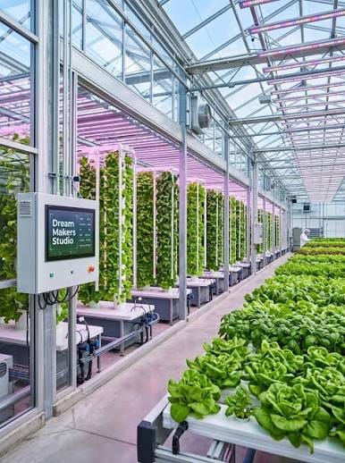 greenhouse hydroponics vertical farming systems