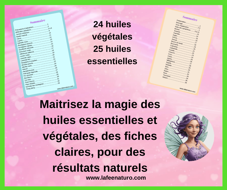 fiches huiles essentielles et végétales