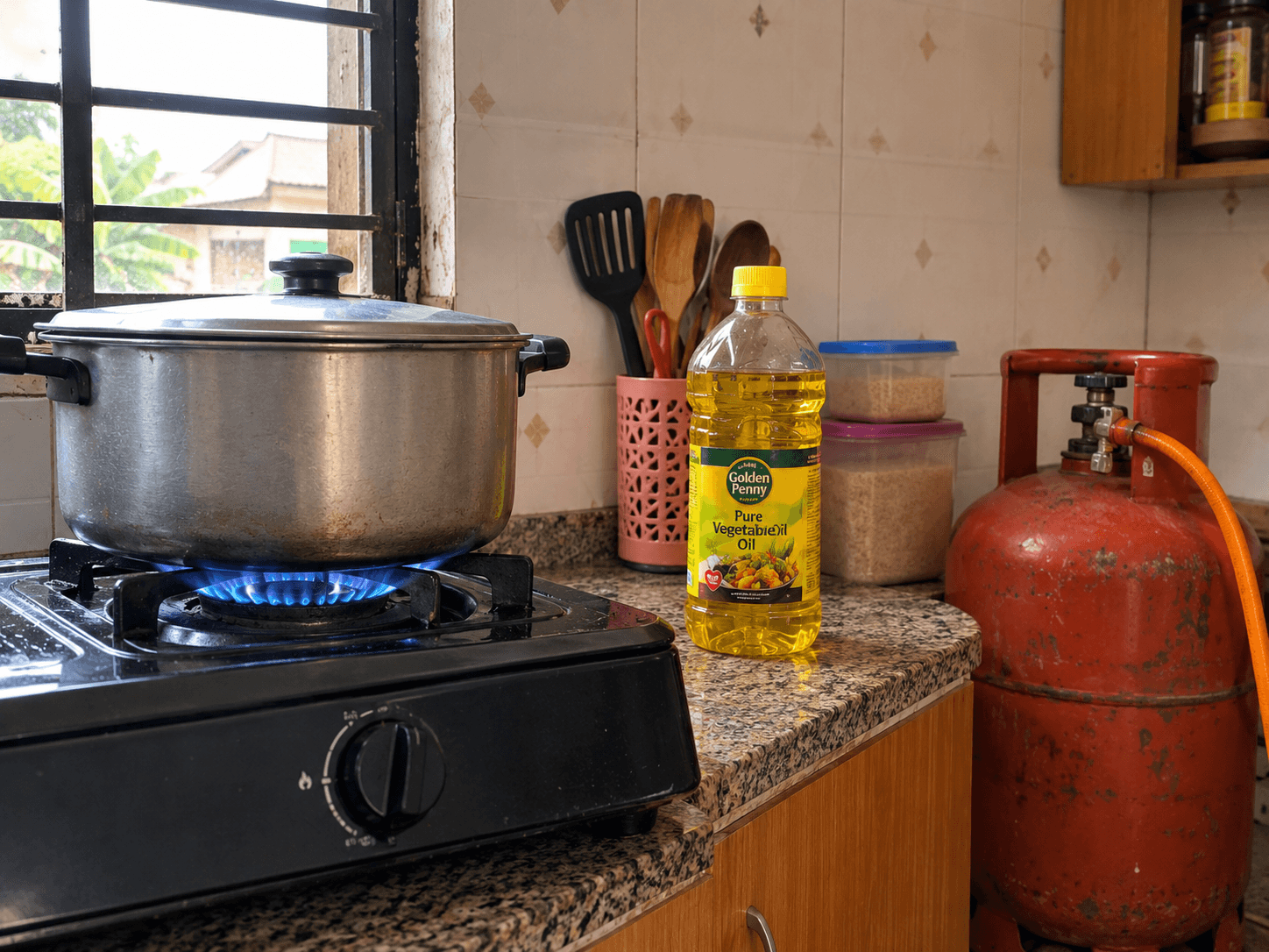 Item stored too close to a heat source