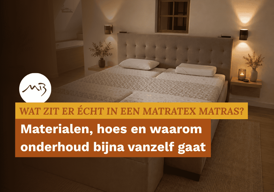 foto met een link naar de blog wat er in een matratex matras zit