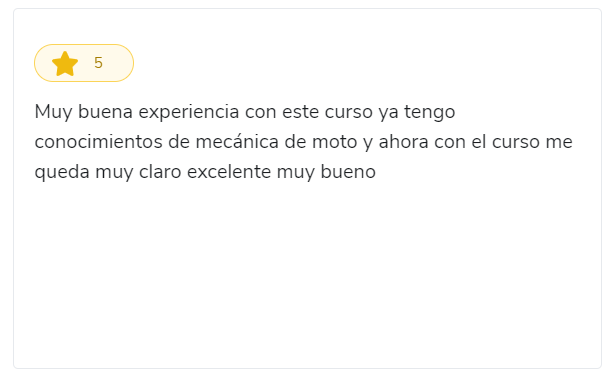 Opinión de alumno de Mecánica de Motos VIP