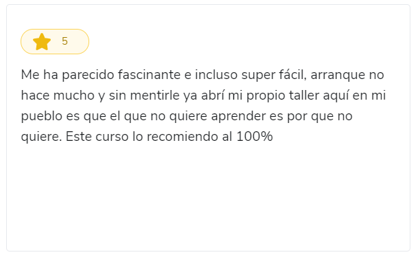 Opinión de alumno de Mecánica de Motos VIP