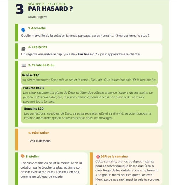 Extrait d'une séance Temps Spi