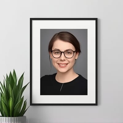 framed art print on wall