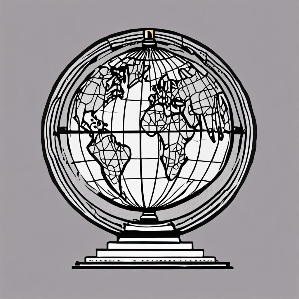 history books globe