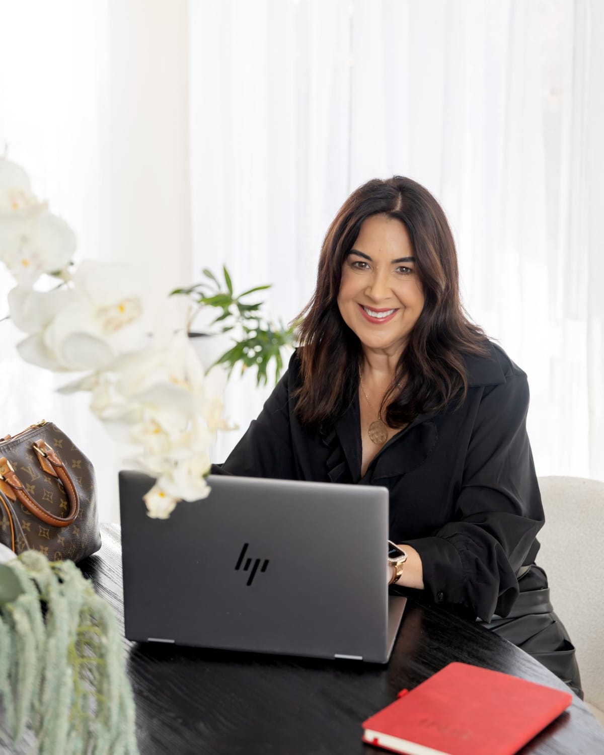 Anthea Horvat working at her desk