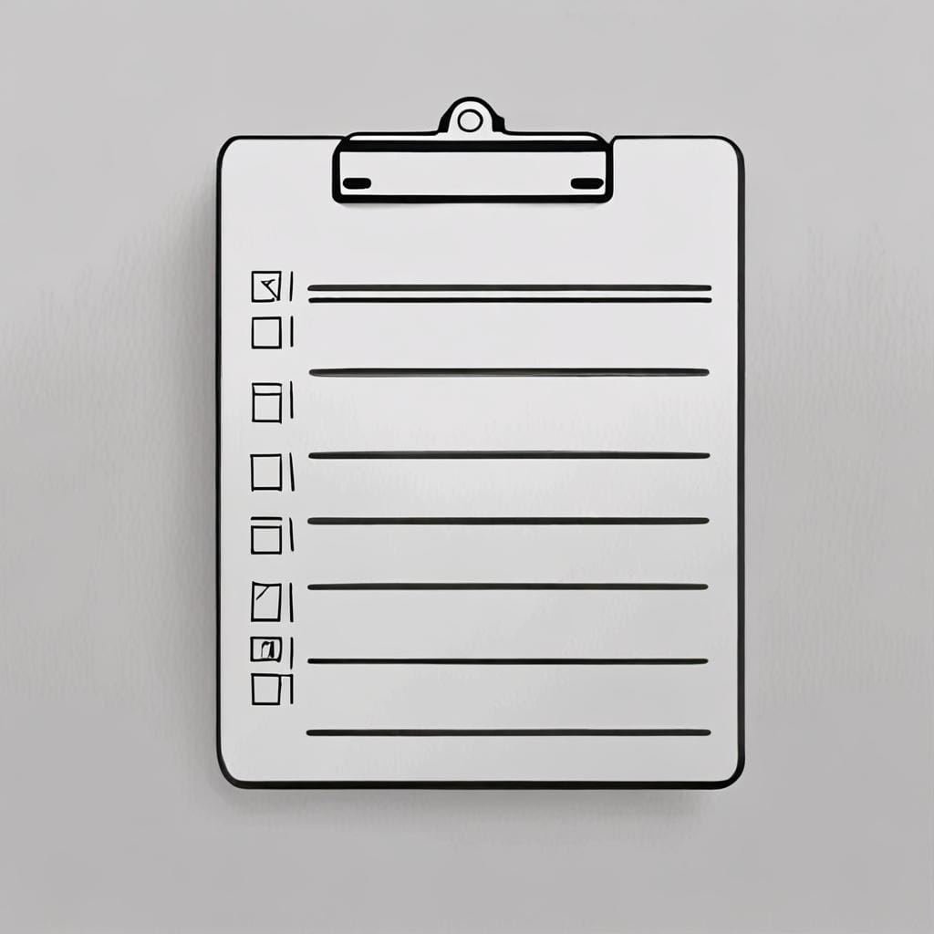 clipboard list