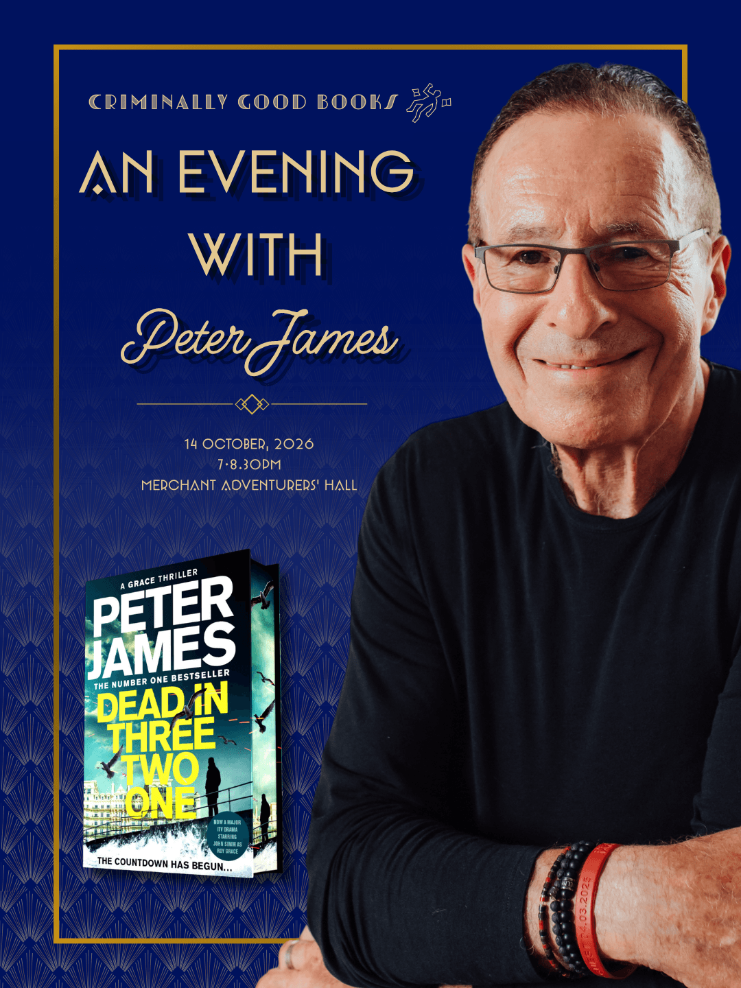 Peter James author page for the Criminally Good Books shop