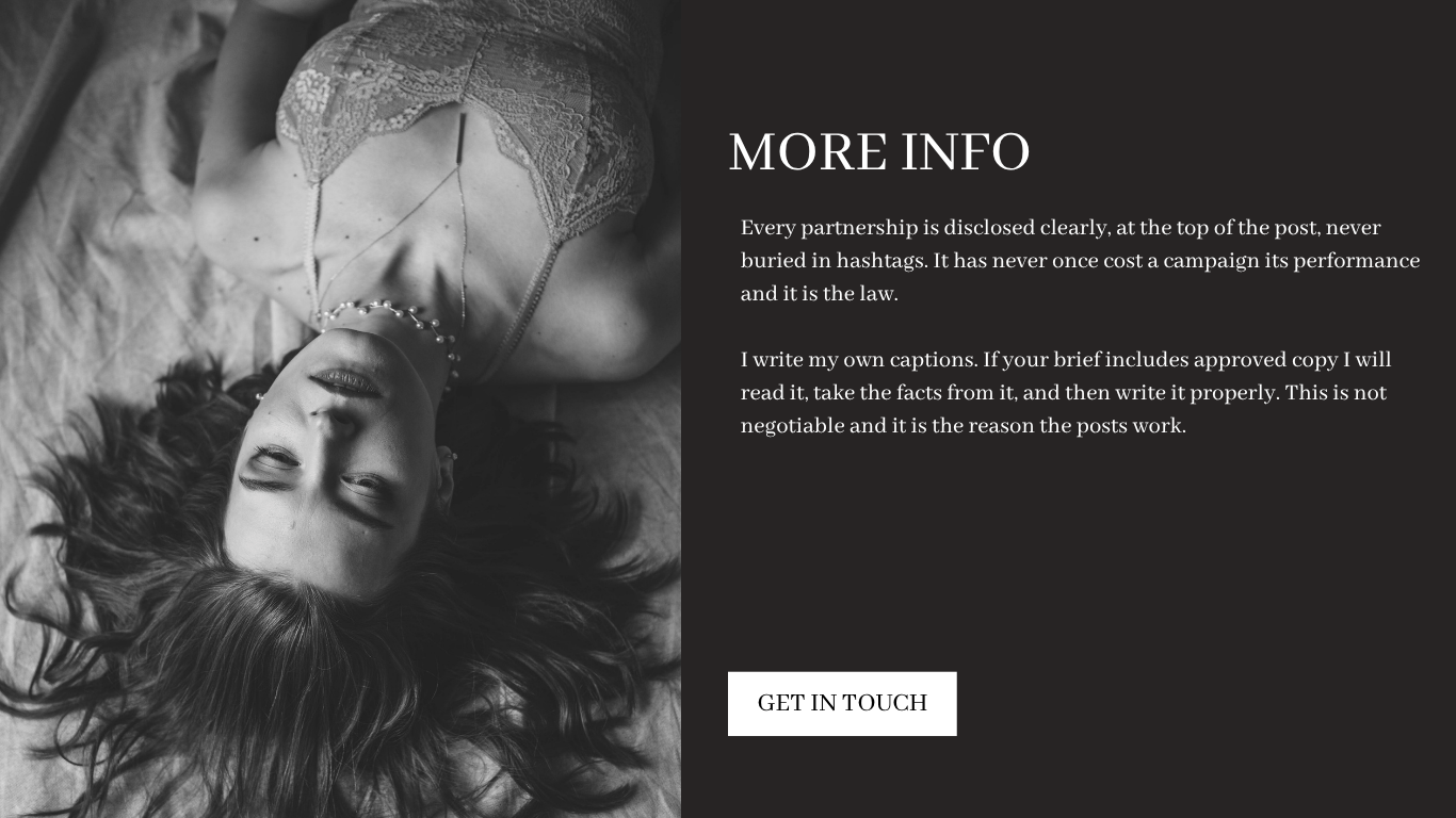 Dark testimonial section with a black and white portrait
