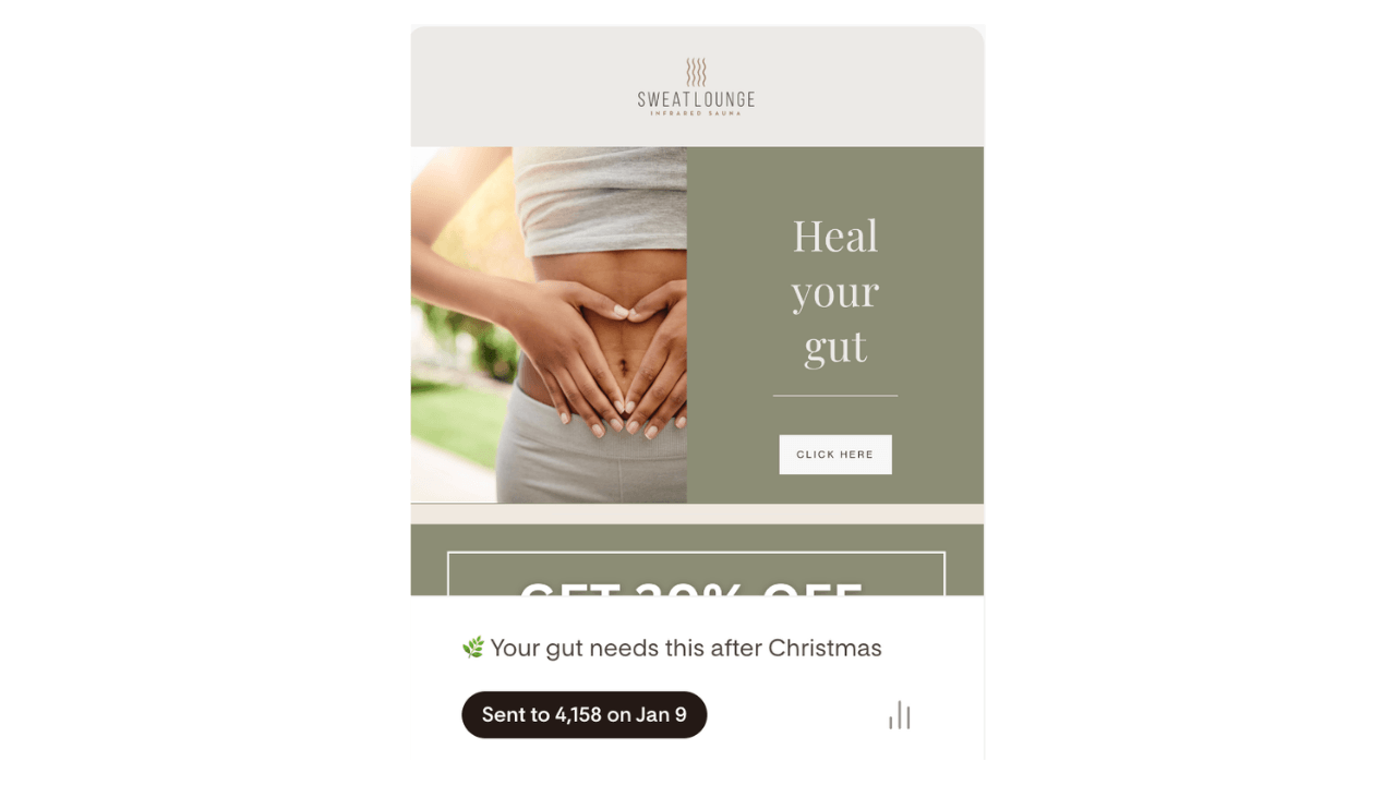 Spa treatment booking page with a soft neutral palette