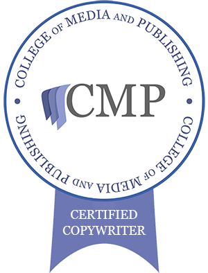 College of Media and Publishing certified copywriter