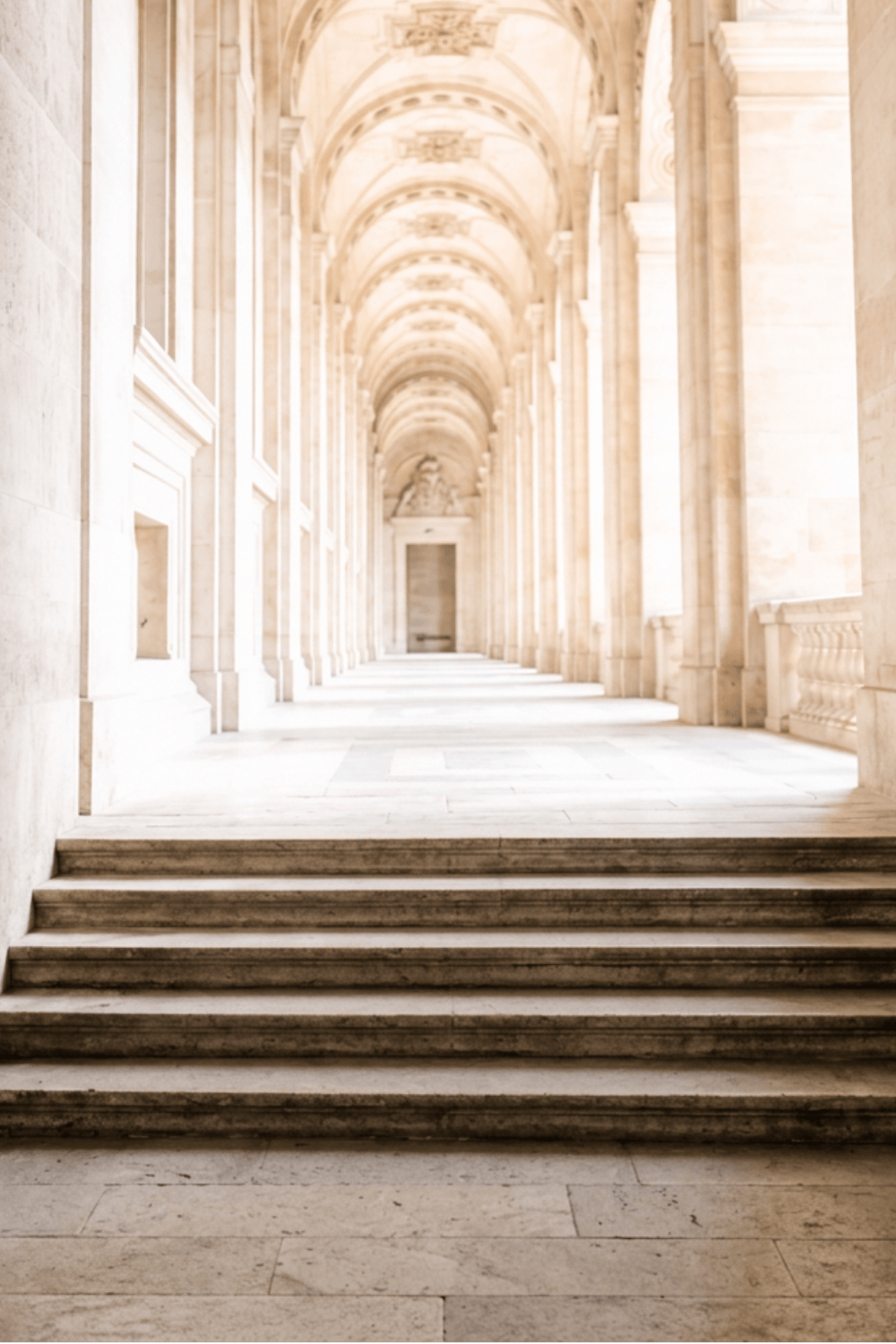 Staircase photograph used as a section background