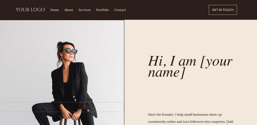 About page of the Americana social media managers website