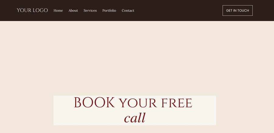 Book a call page of the Americana social media managers website