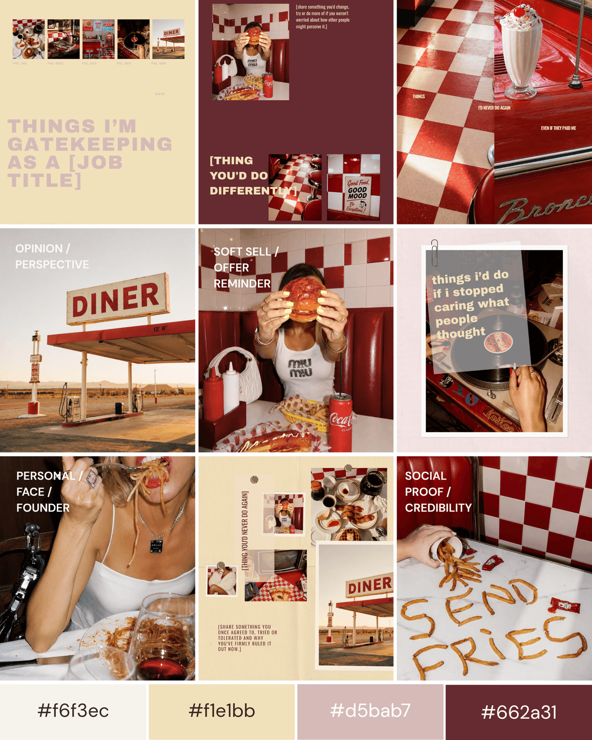Pink social media managers website template mock-up
