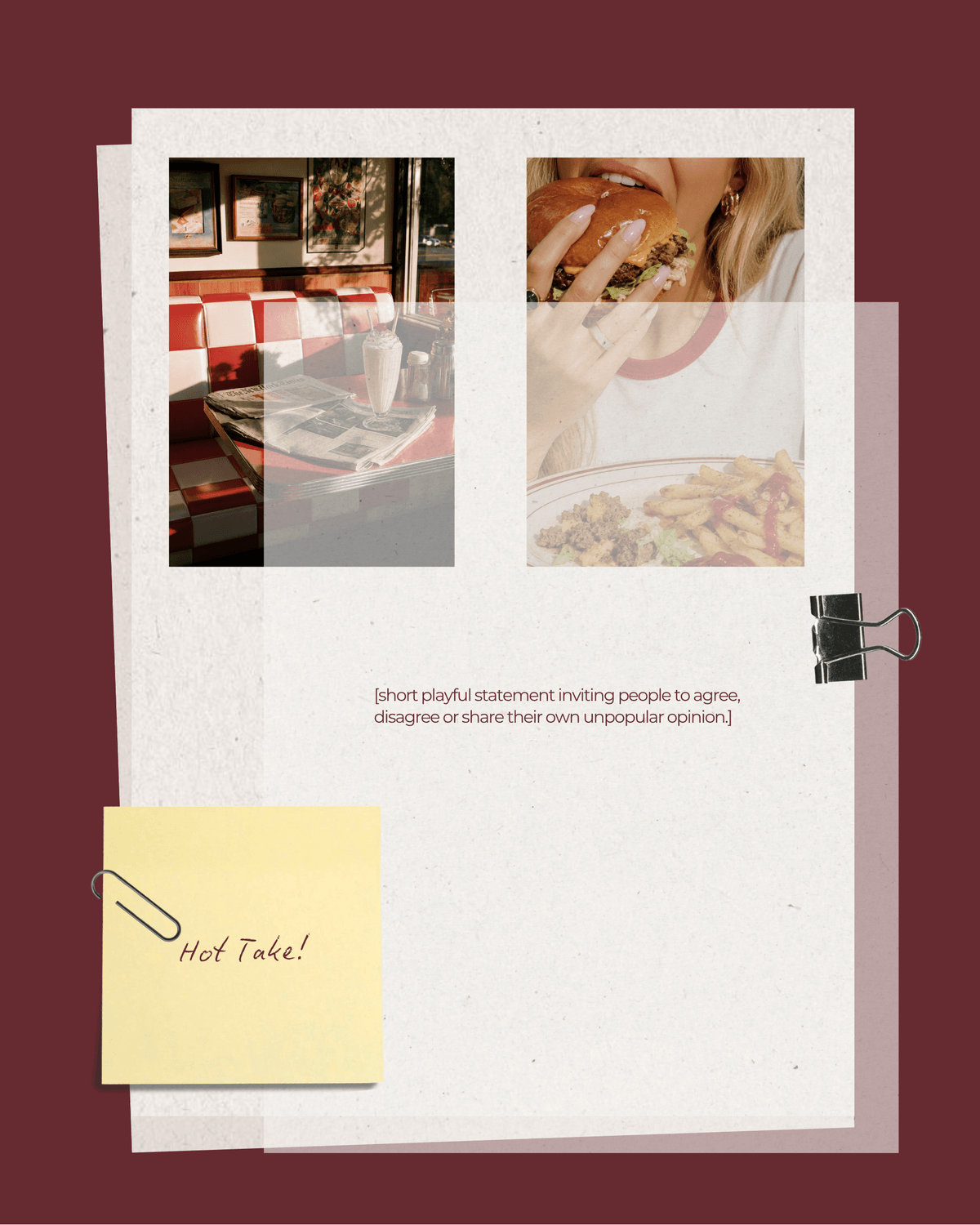 Pink social media managers website template mock-up