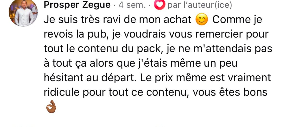 Commentaire Facebook