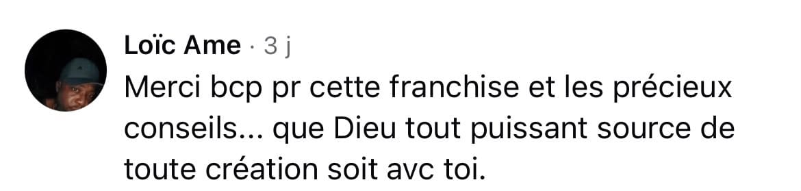 Commentaire Facebook