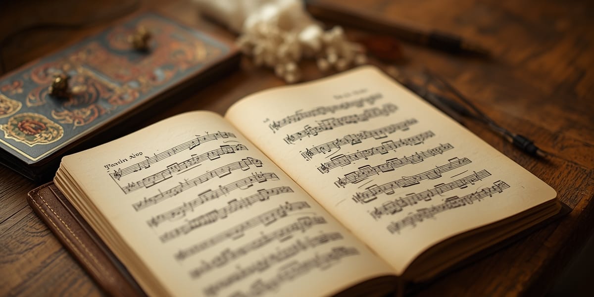 warm singing notebook music notes cozy studio