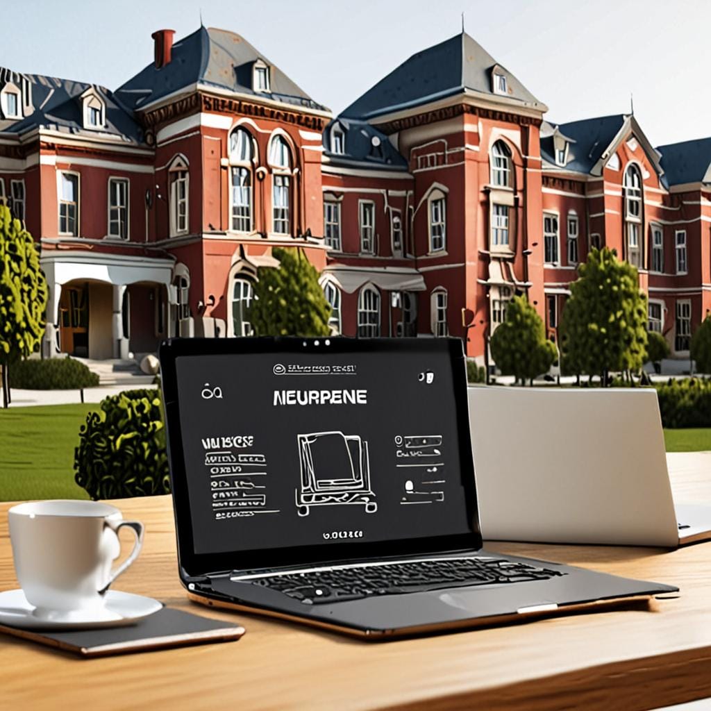 laptop campus mockup