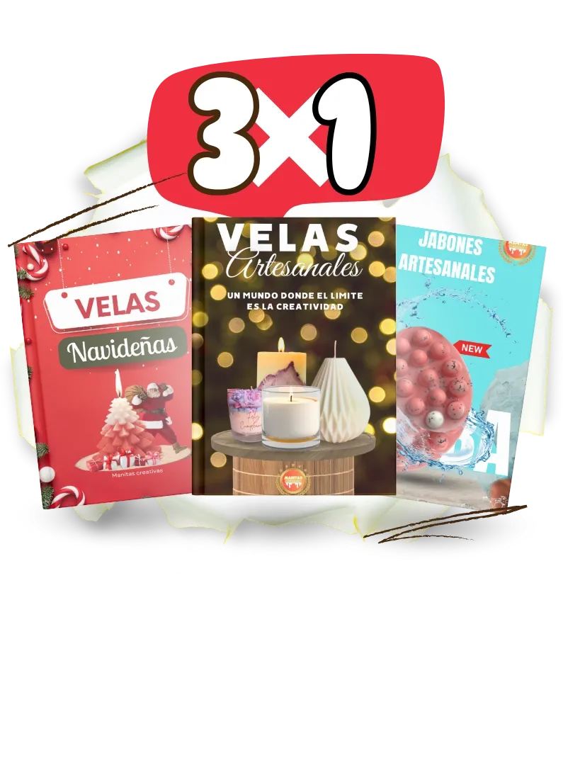 Programa 3 por 1 de velas y jabones artesanales