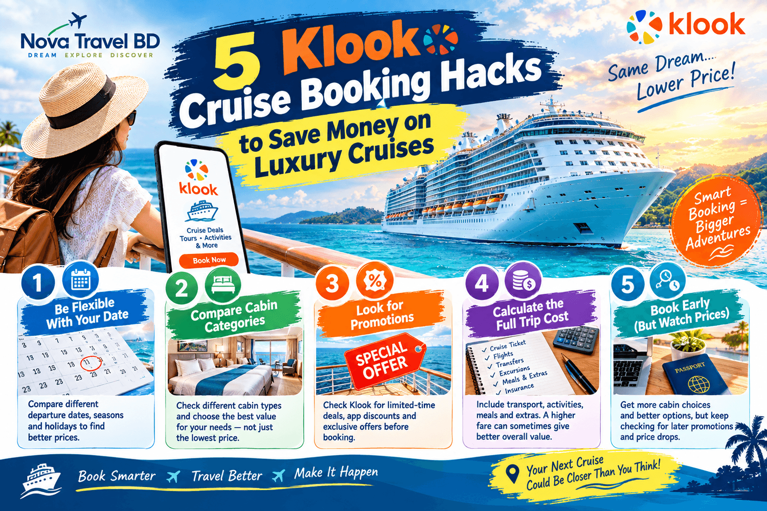 Klook cruise booking hacks for saving money on luxury cruises