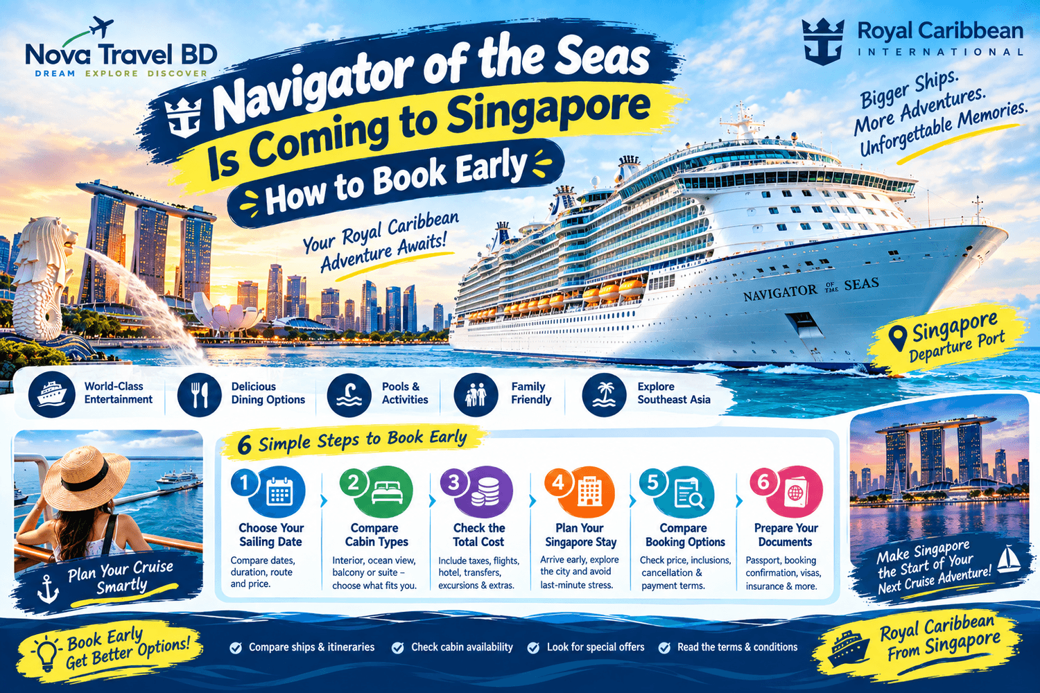 Navigator of the Seas Royal Caribbean cruise from Singapore