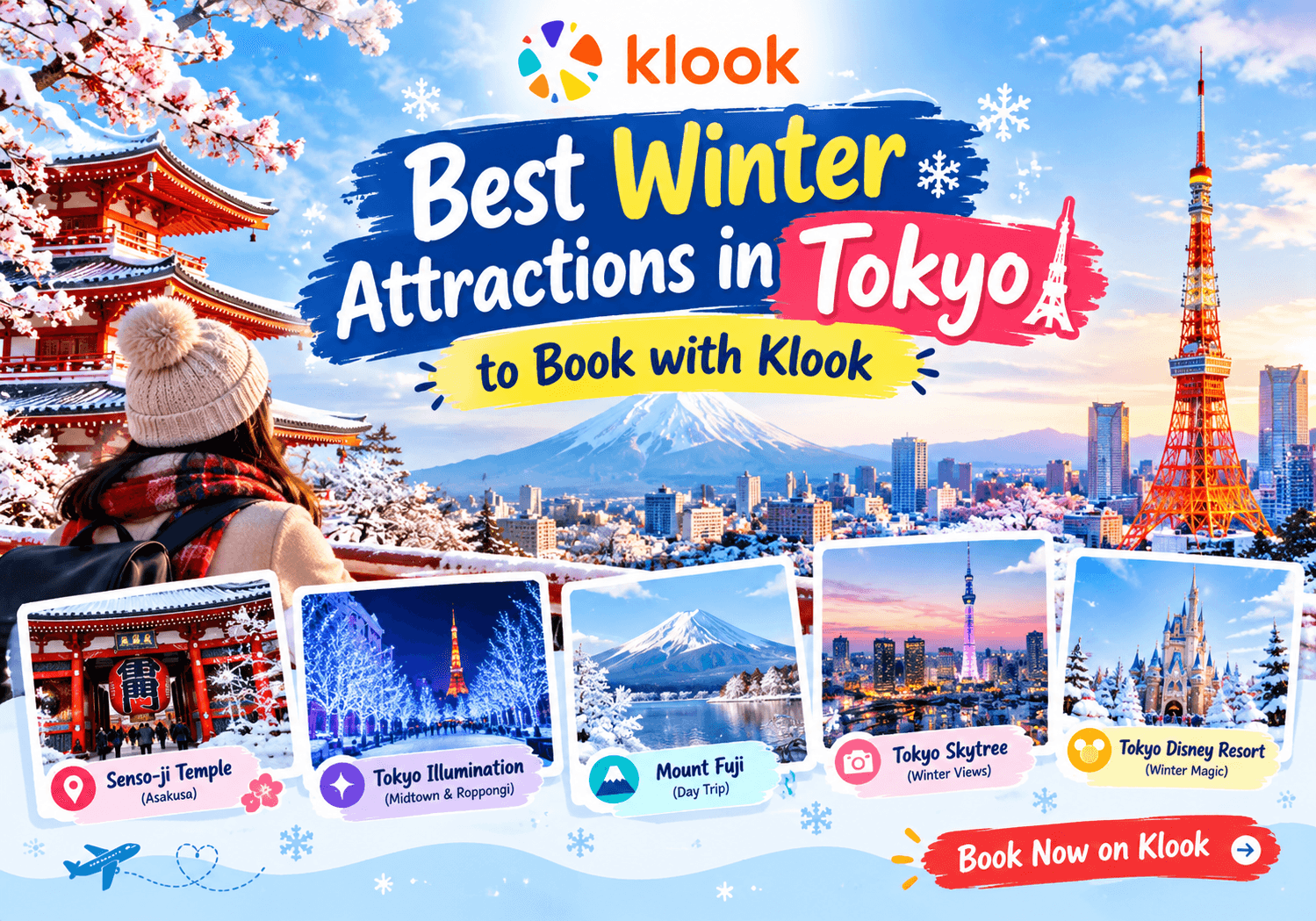 Best winter attractions in Tokyo to book with Klook