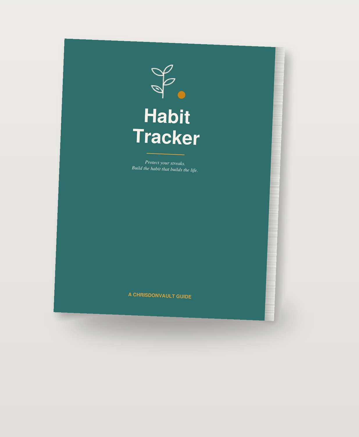 Habit Tracker printable and fillable companion