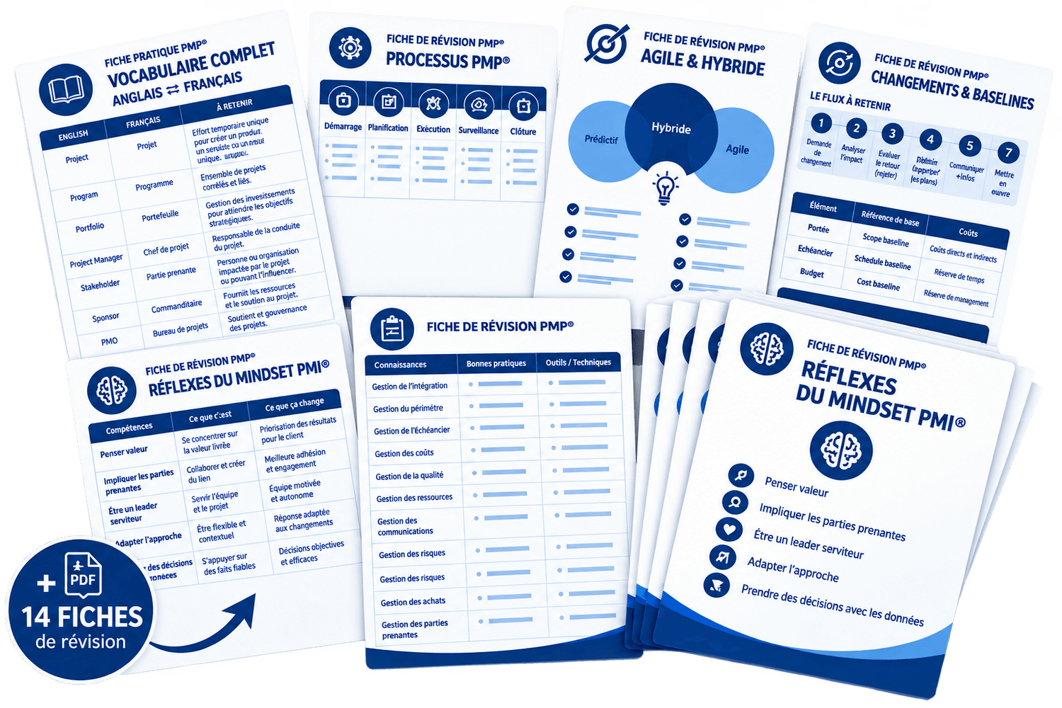 Fiches de révision pour préparer la certification PMP®