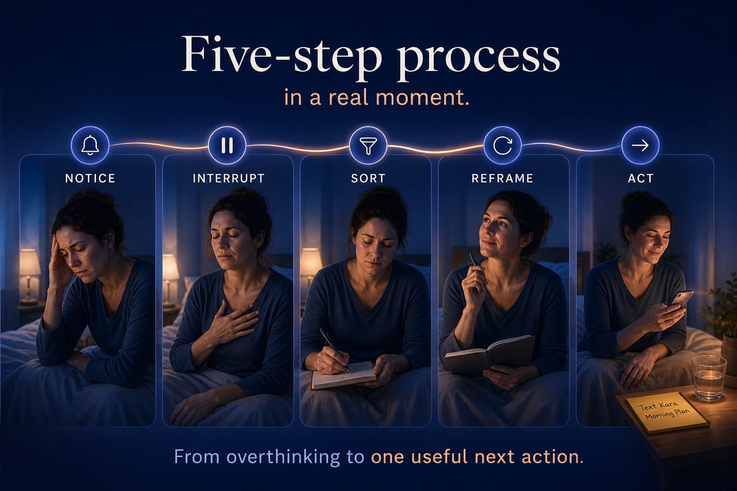 The five-step Spiral Reset process in a real life situation