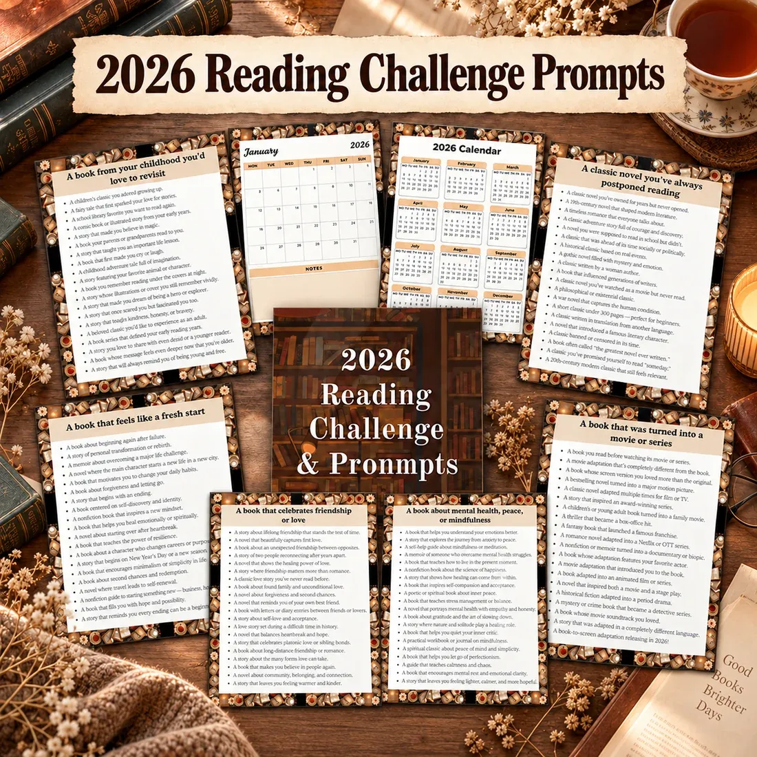 2026 Reading Challenge and prompt collection
