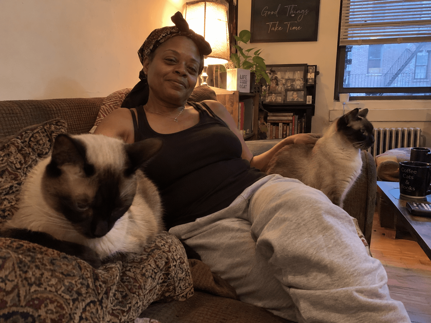 Danielle Brooks with Luna and Jasper