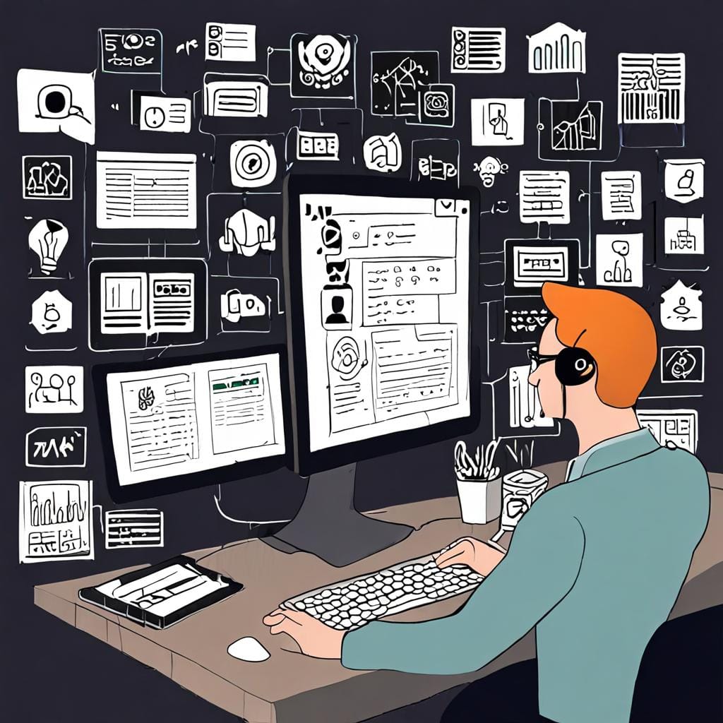 ChatGPT AI agent operating marketing funnel, automation nodes, CRM dashboard, high resolution