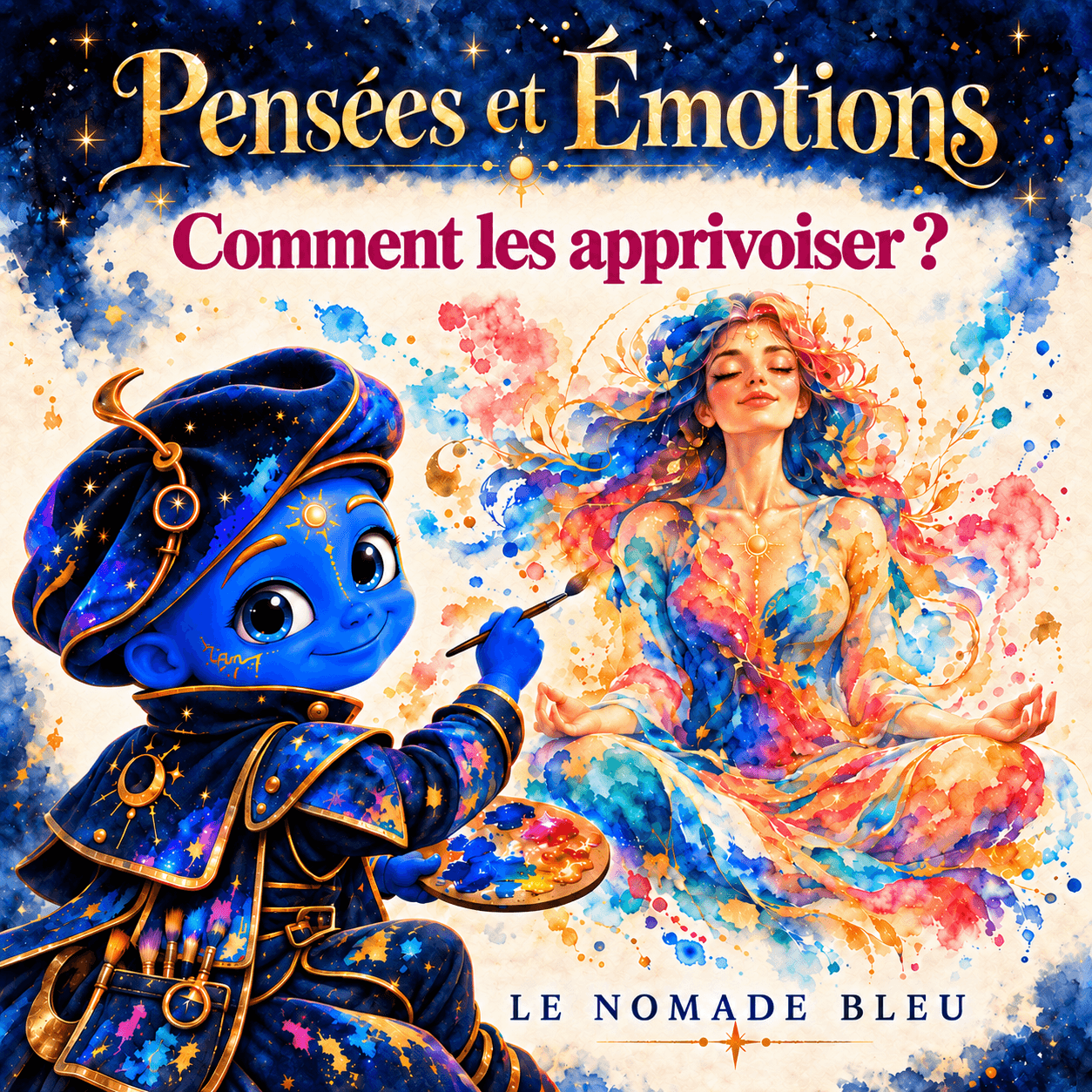 Pochette de Pensées et Émotions — Comment les apprivoiser ? — Le Nomade Bleu