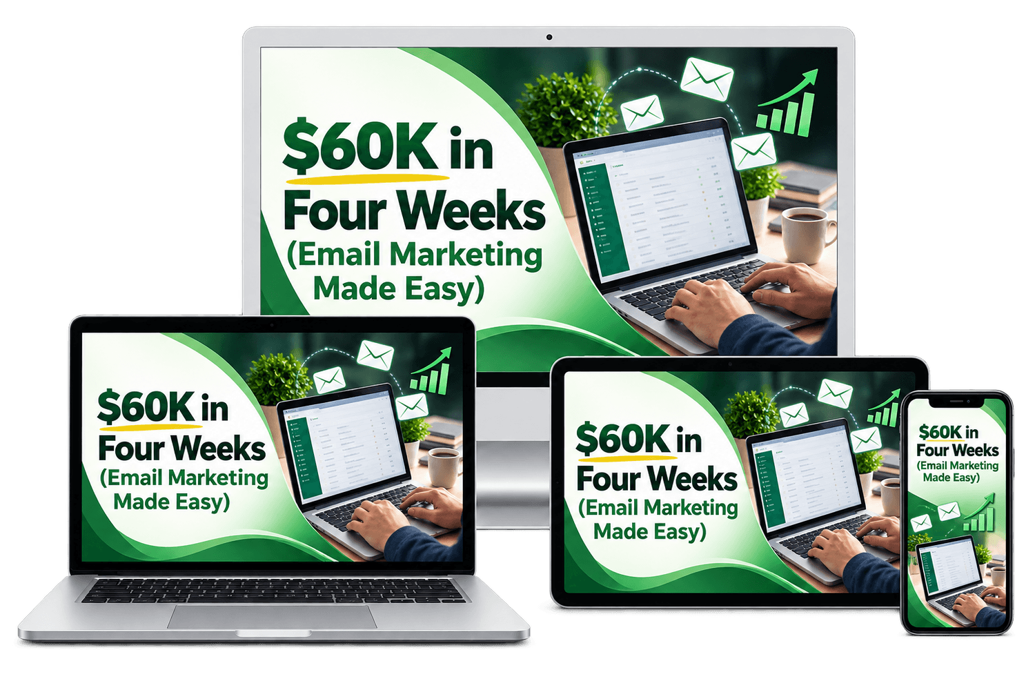 $60k in 4 weeks: Email marketing made easy course cover