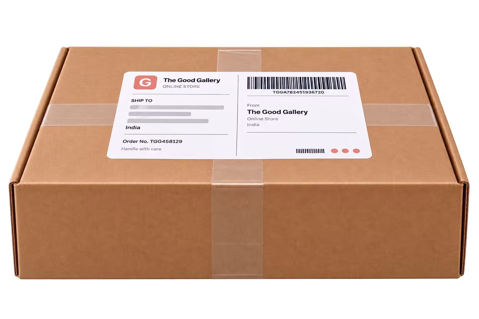 Plain brown delivery box