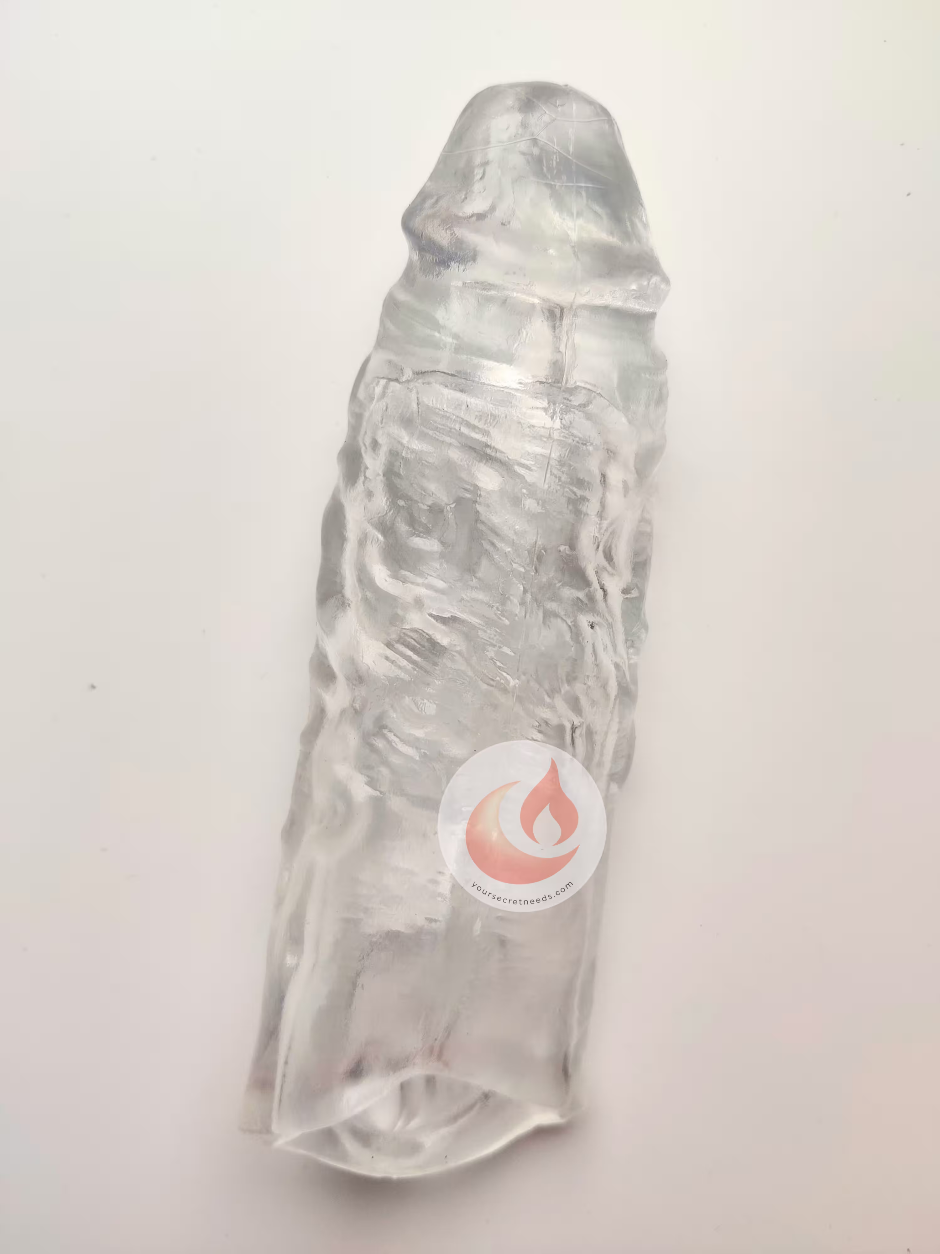 Sheesha Sleeve, crystal clear, lying flat