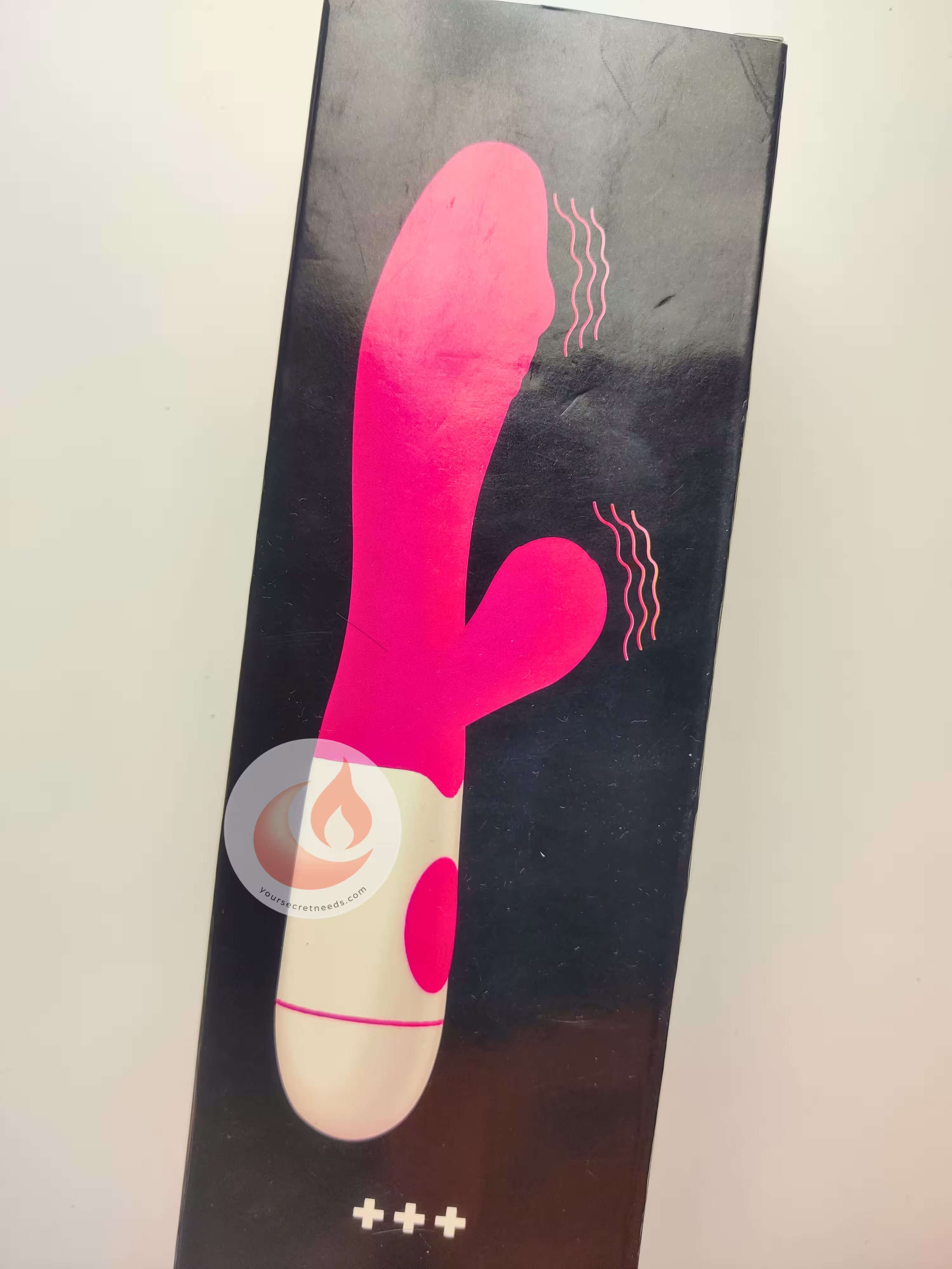 Jodi Rabbit product box, black with the product drawing