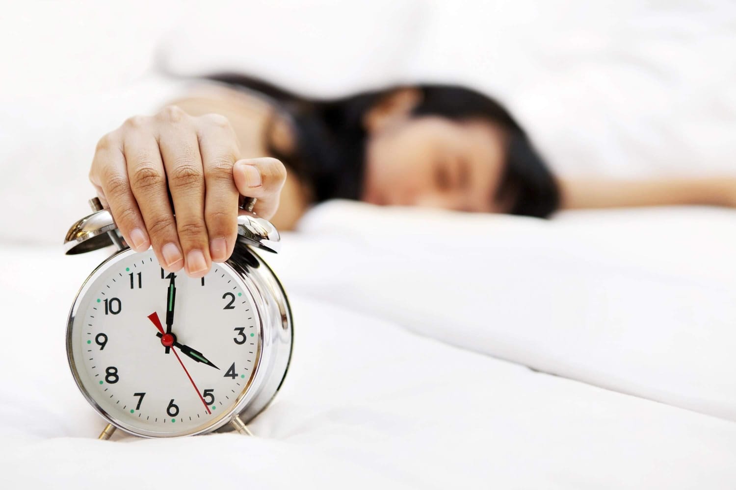 alarm clock, bed, early morning
