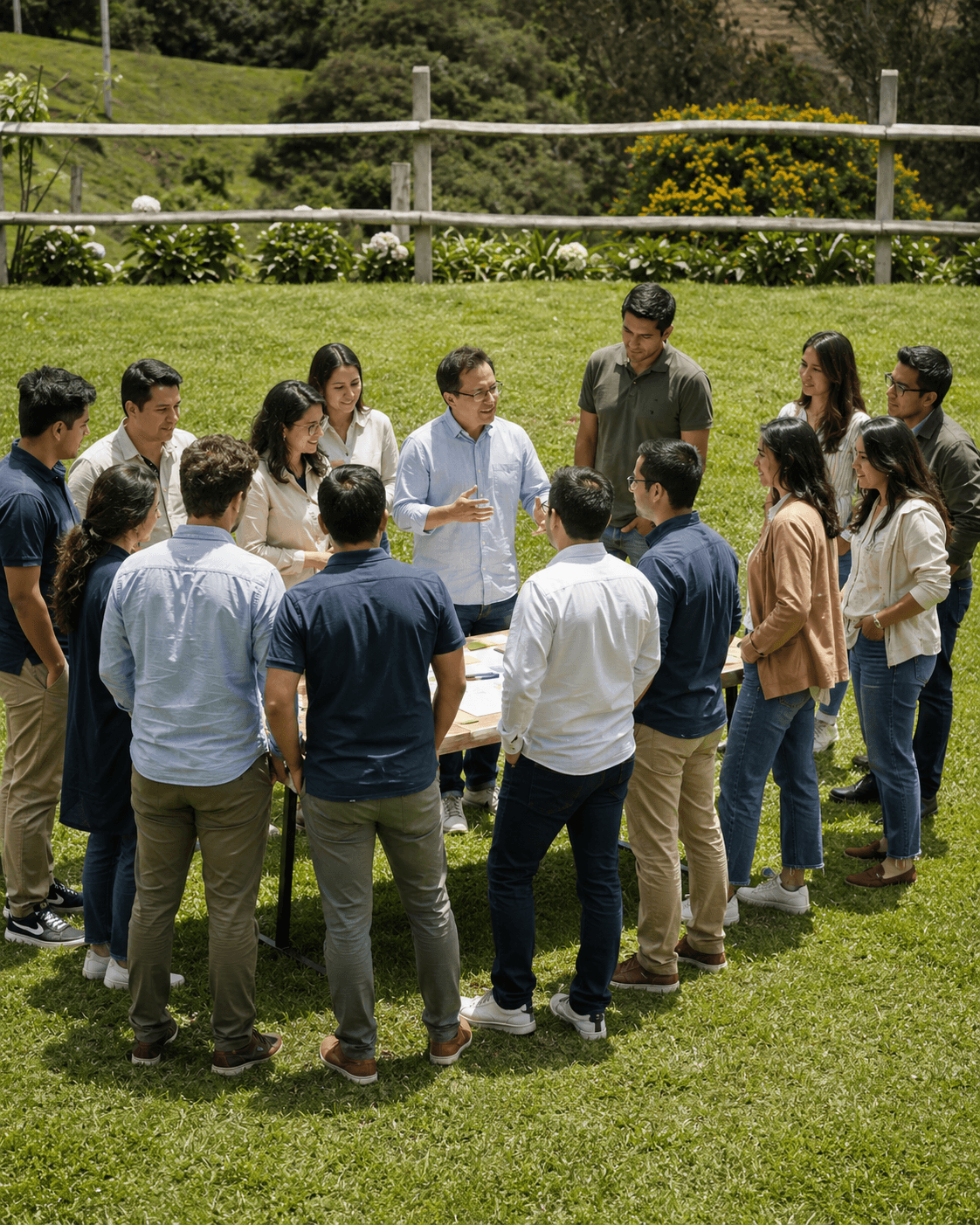 Reunión de trabajo fuera de la oficina