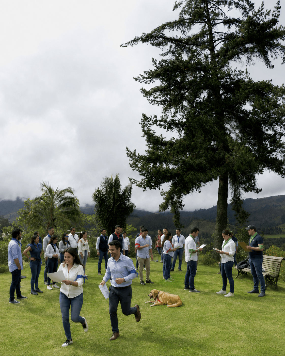 Gincana de empresa en el campo