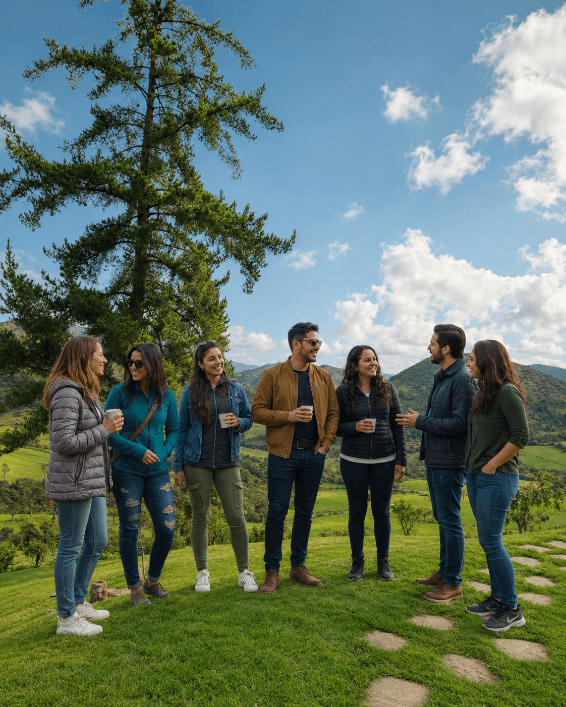 Conversación informal entre compañeros de trabajo
