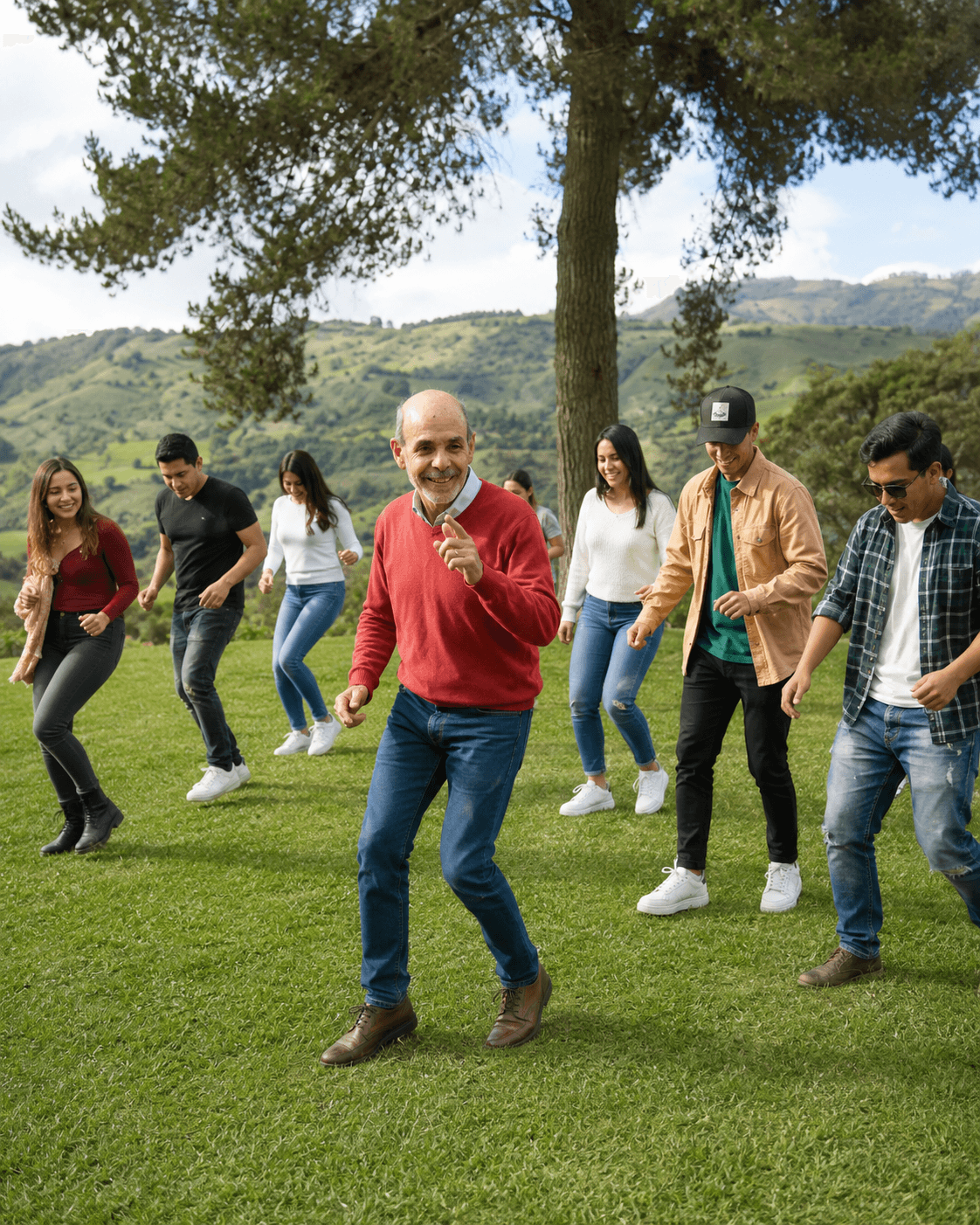 Clase de baile para grupo empresarial