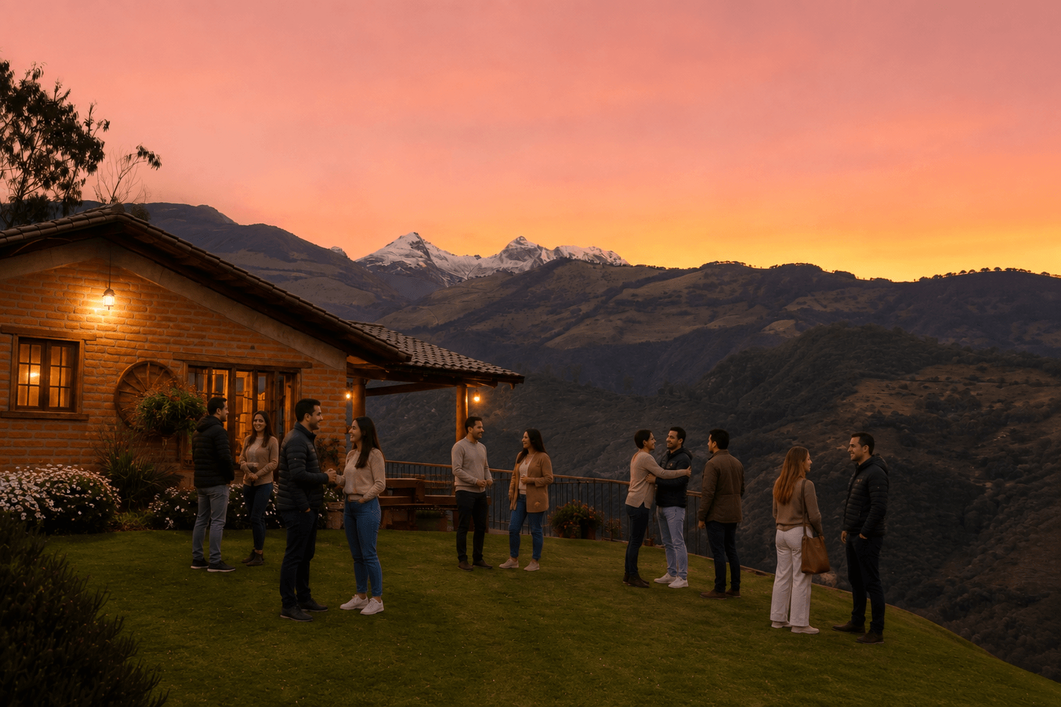 Panorámica de Yumba Urqu preparada para un evento