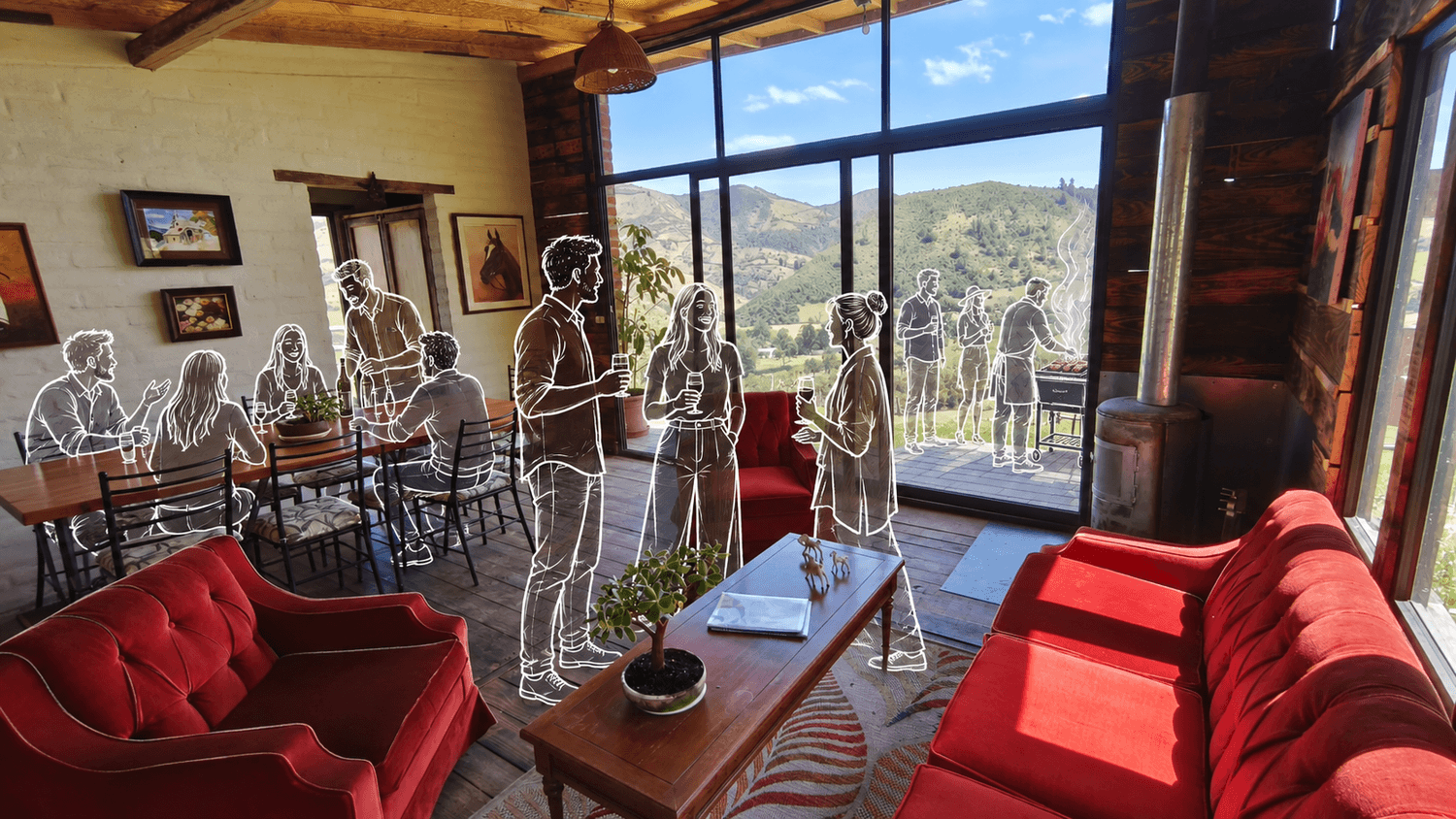 Sala Acabayu para reuniones pequeñas en Nono
