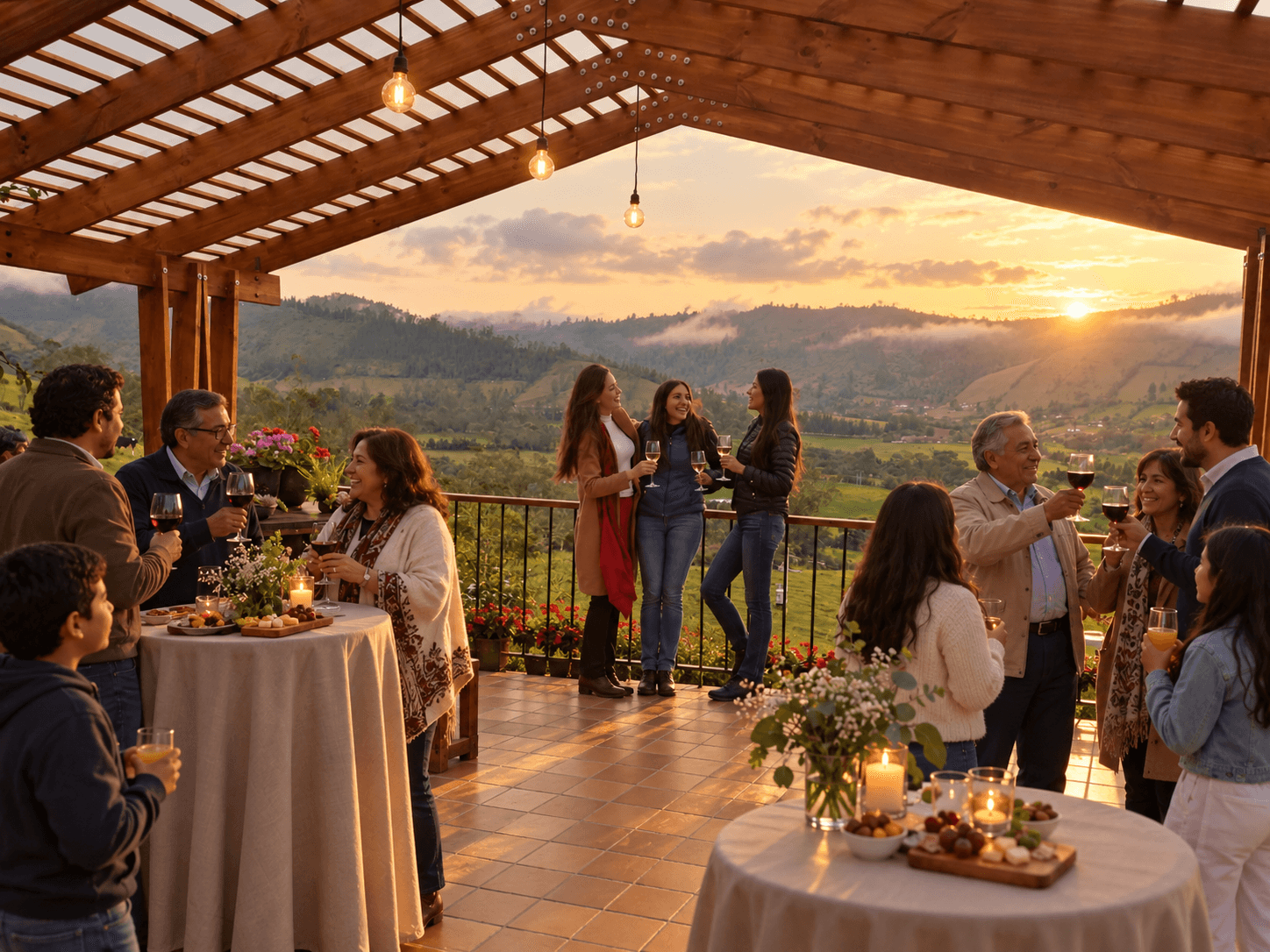Espacio cubierto y cálido para eventos en Yumba Urqu
