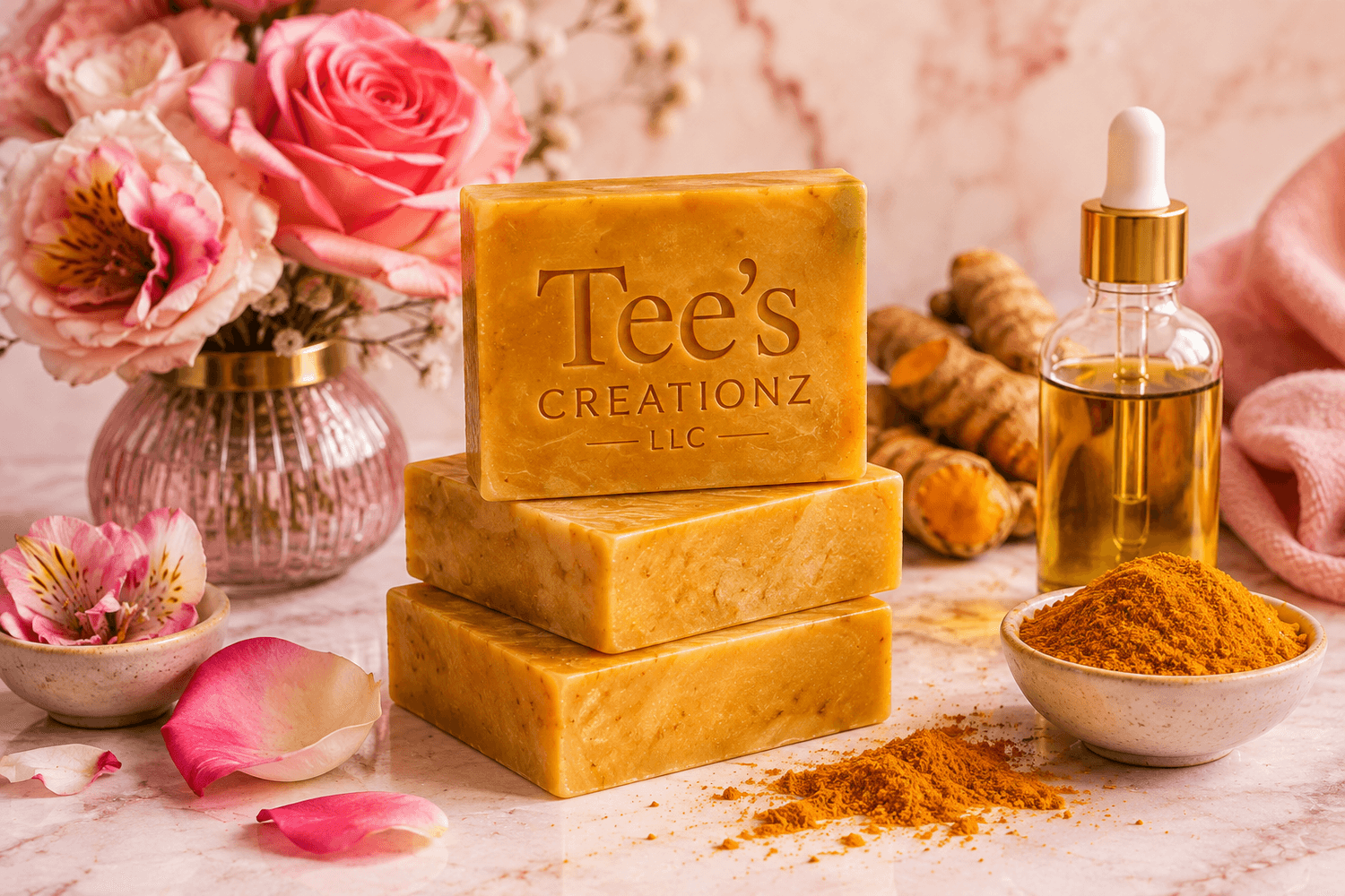 Tee's Creationz turmeric soap